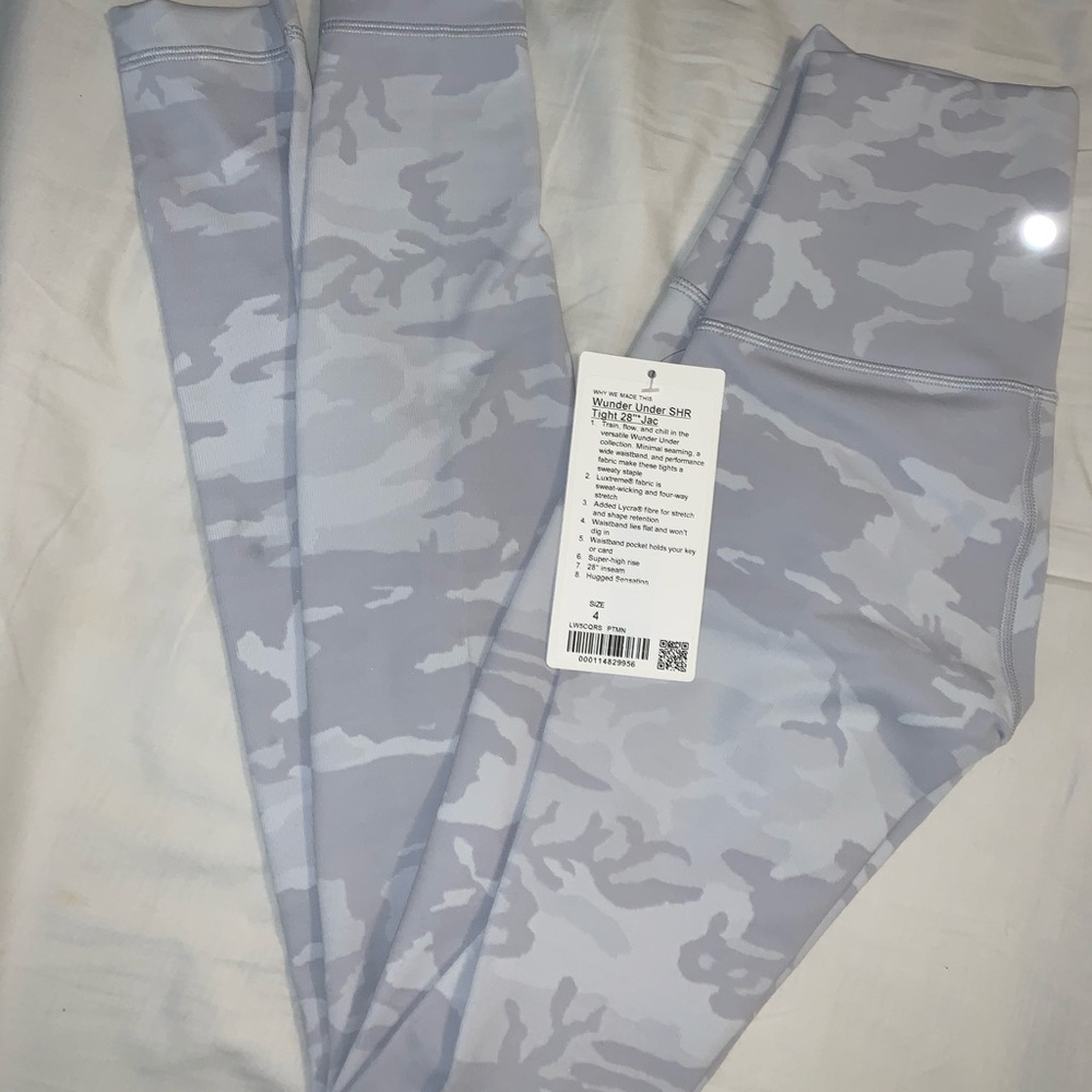 Wunder Under Incognito Camo Jacquard Alpine White